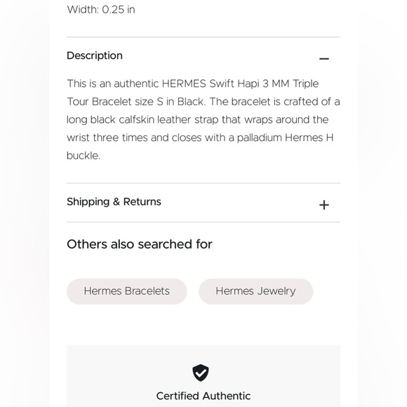 Hermès Behapi Triple Tour Bracelet_ROSE GOLD - Picture 8 of 8